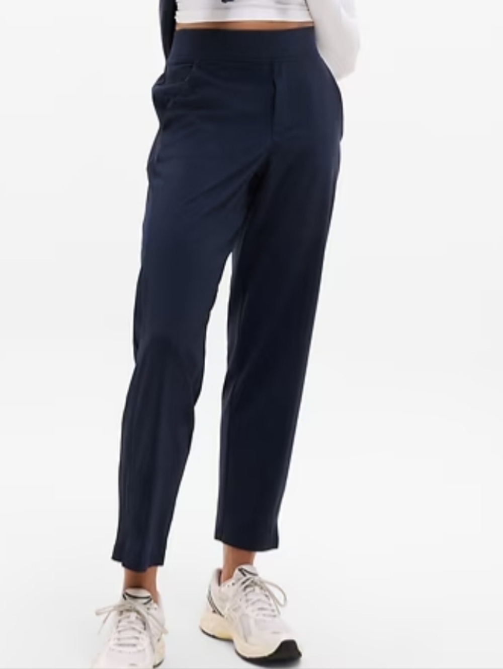 Athleta Women's Navy Brooklyn Mid-Rise Ankle Pant Sz 4